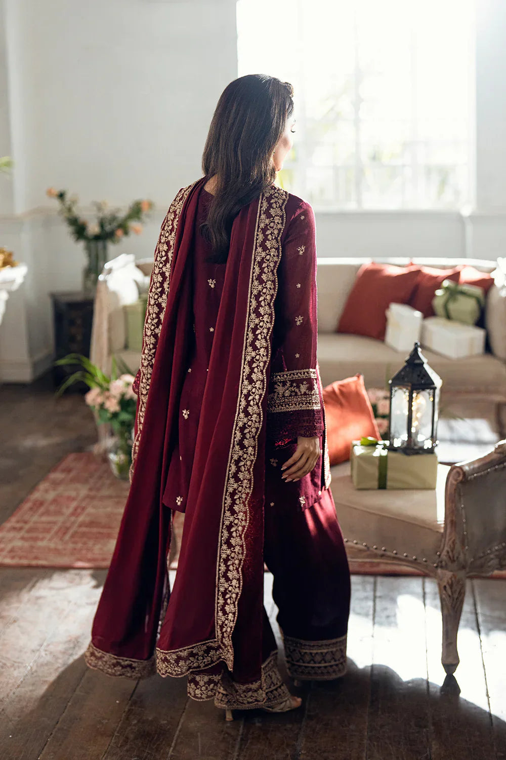 BERRY DUSK 3PC DRESS