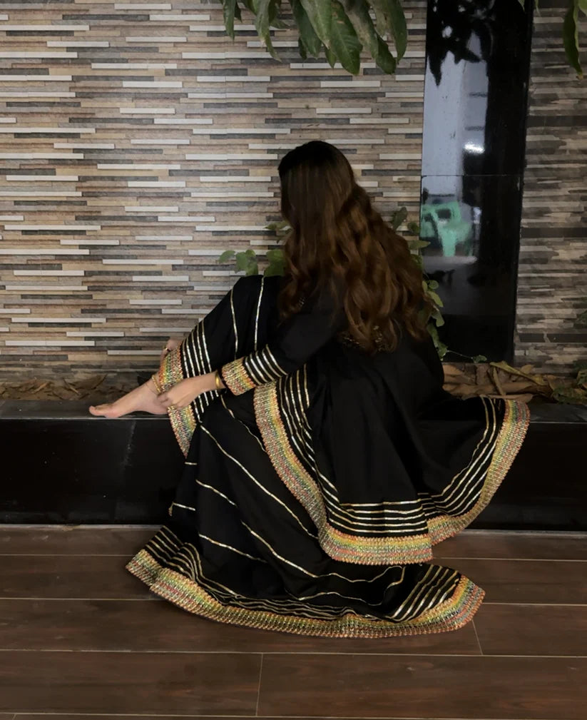 Gul Rukh dress in black