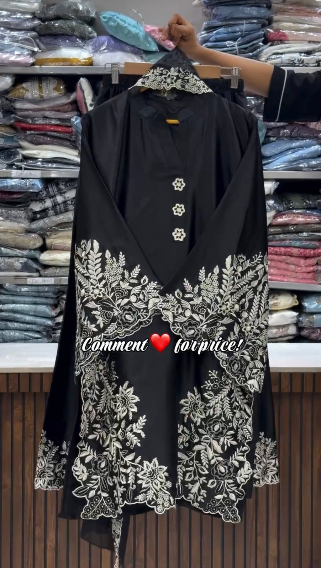 Elegance Embroidered Eid Dress 3Pcs