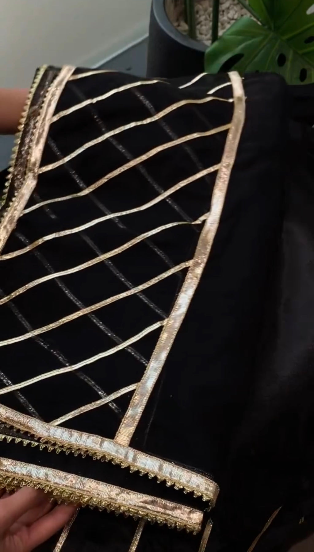 Black kynat long Embroidered Dress