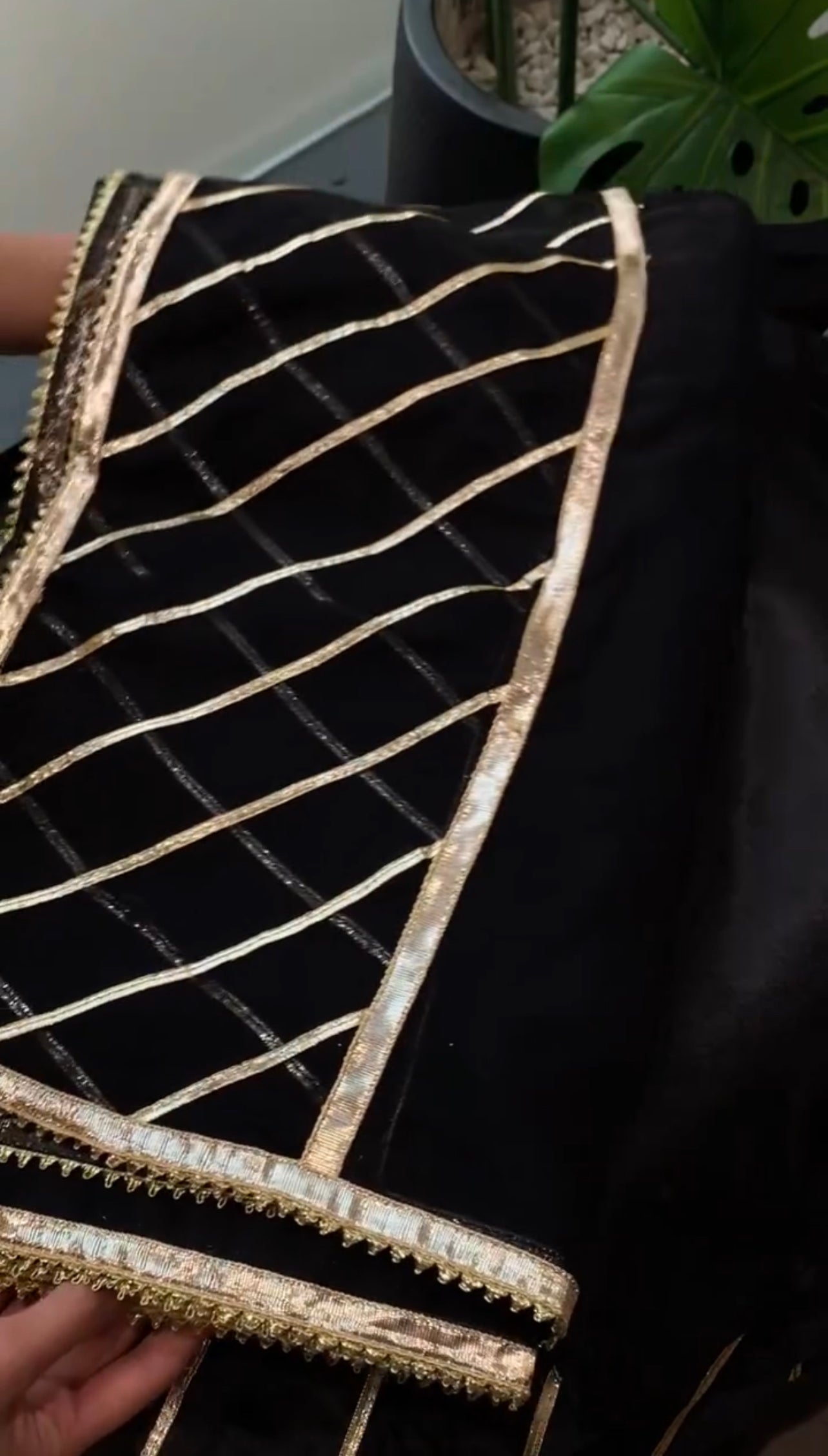 Black kynat long Embroidered Dress