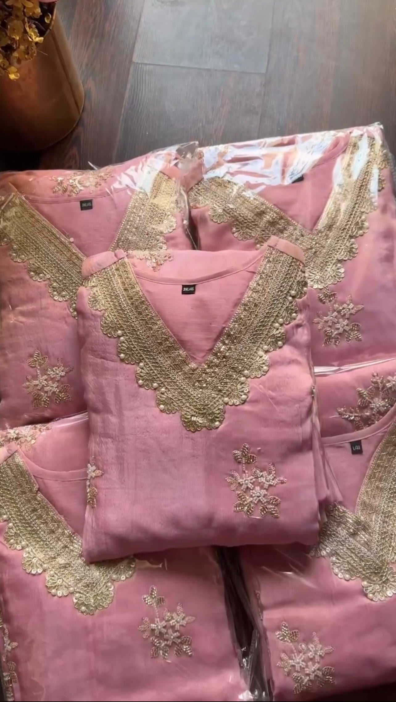 PINK EID 3 PCS DRESS