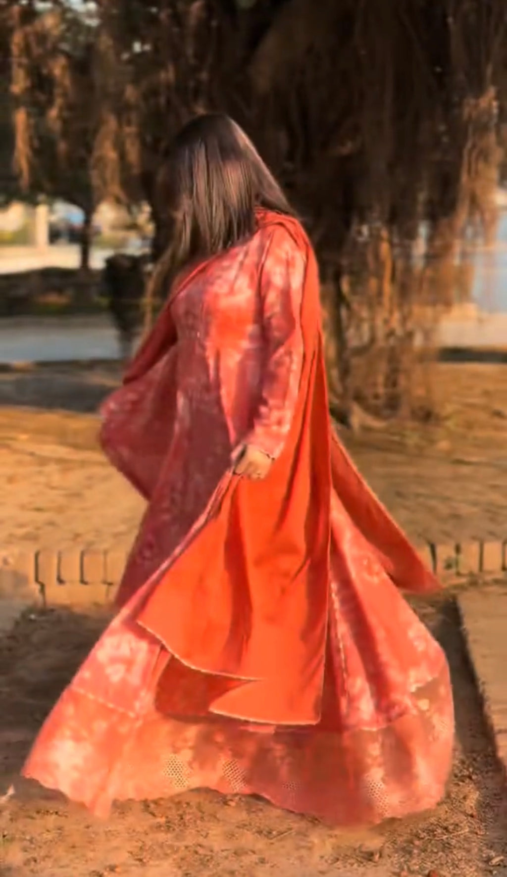 FLORAL 3PCS PINK FROCK