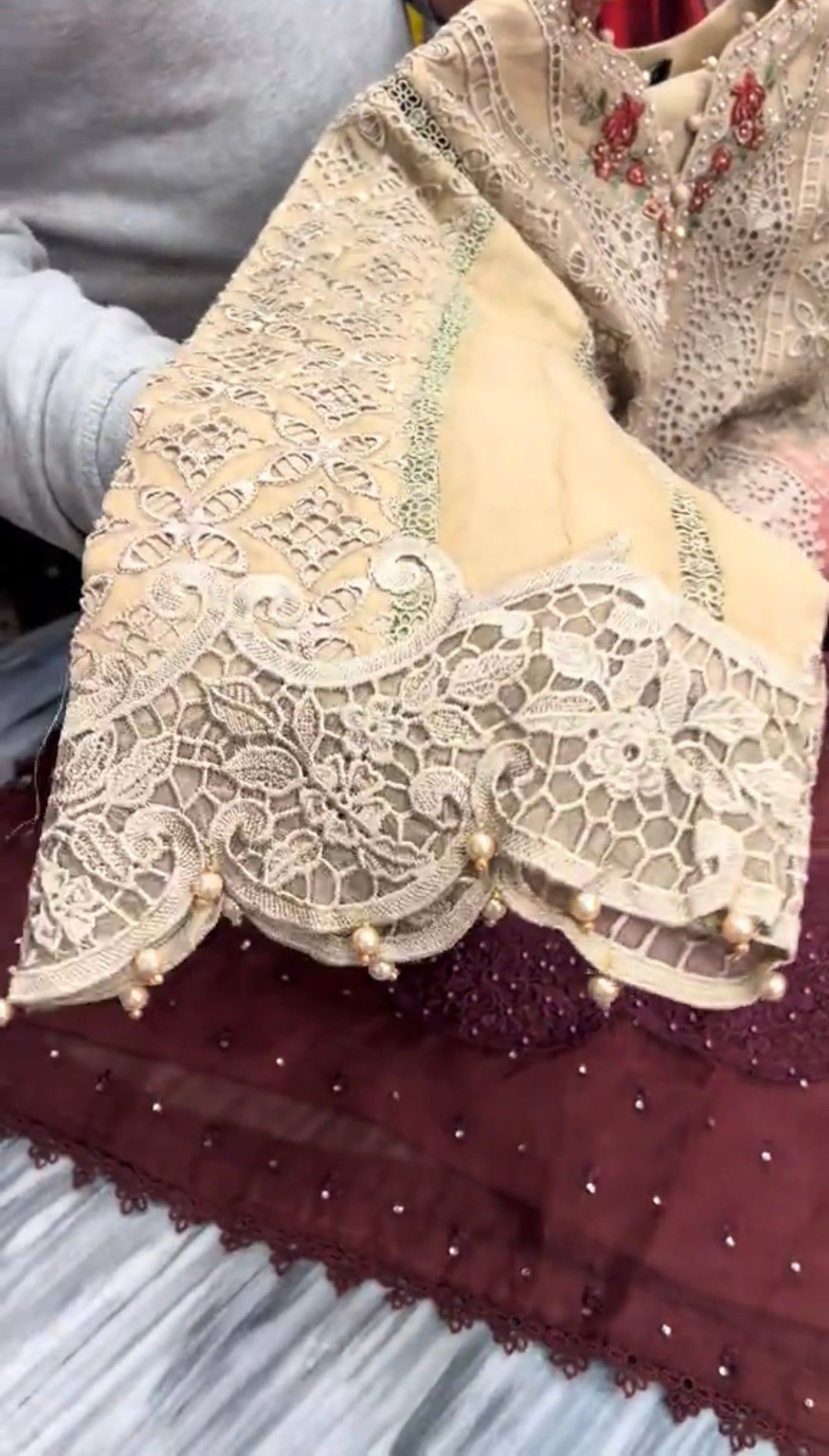 Beautiful Maria B. Embroidered Dress