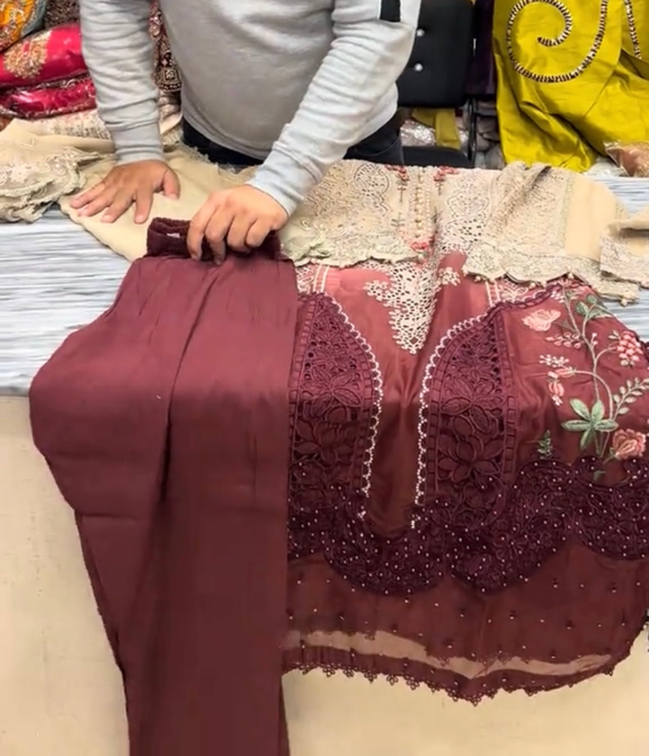 Beautiful Maria B. Embroidered Dress