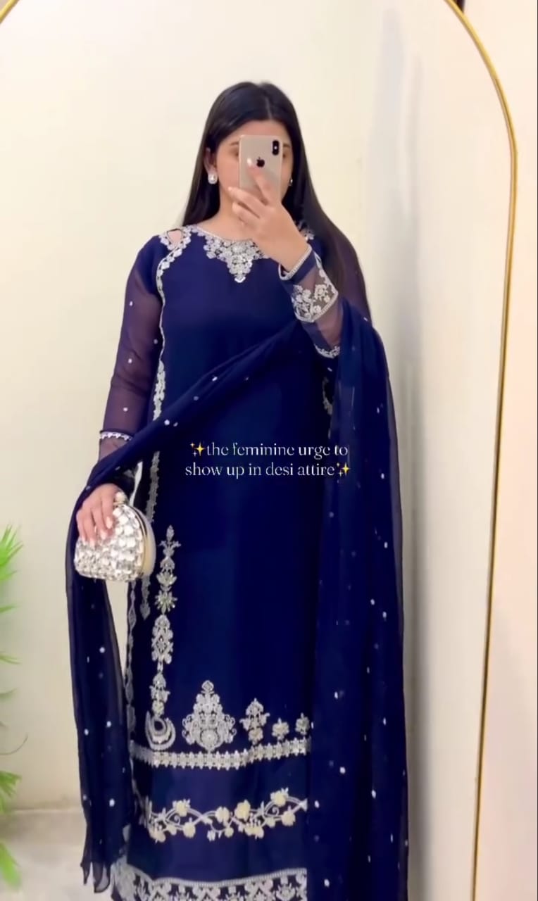 Premium Embroidered Women’s 3-Piece Suit