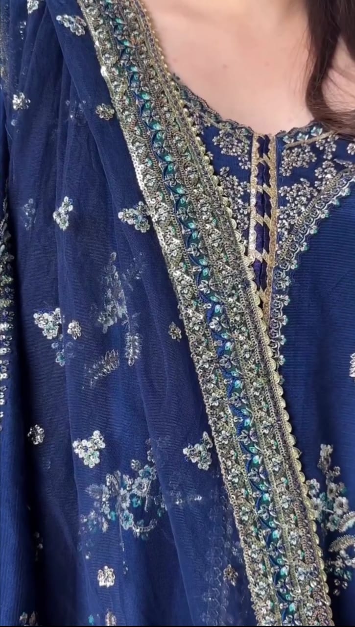 Signature Designer 3-Piece Embroidered Suit