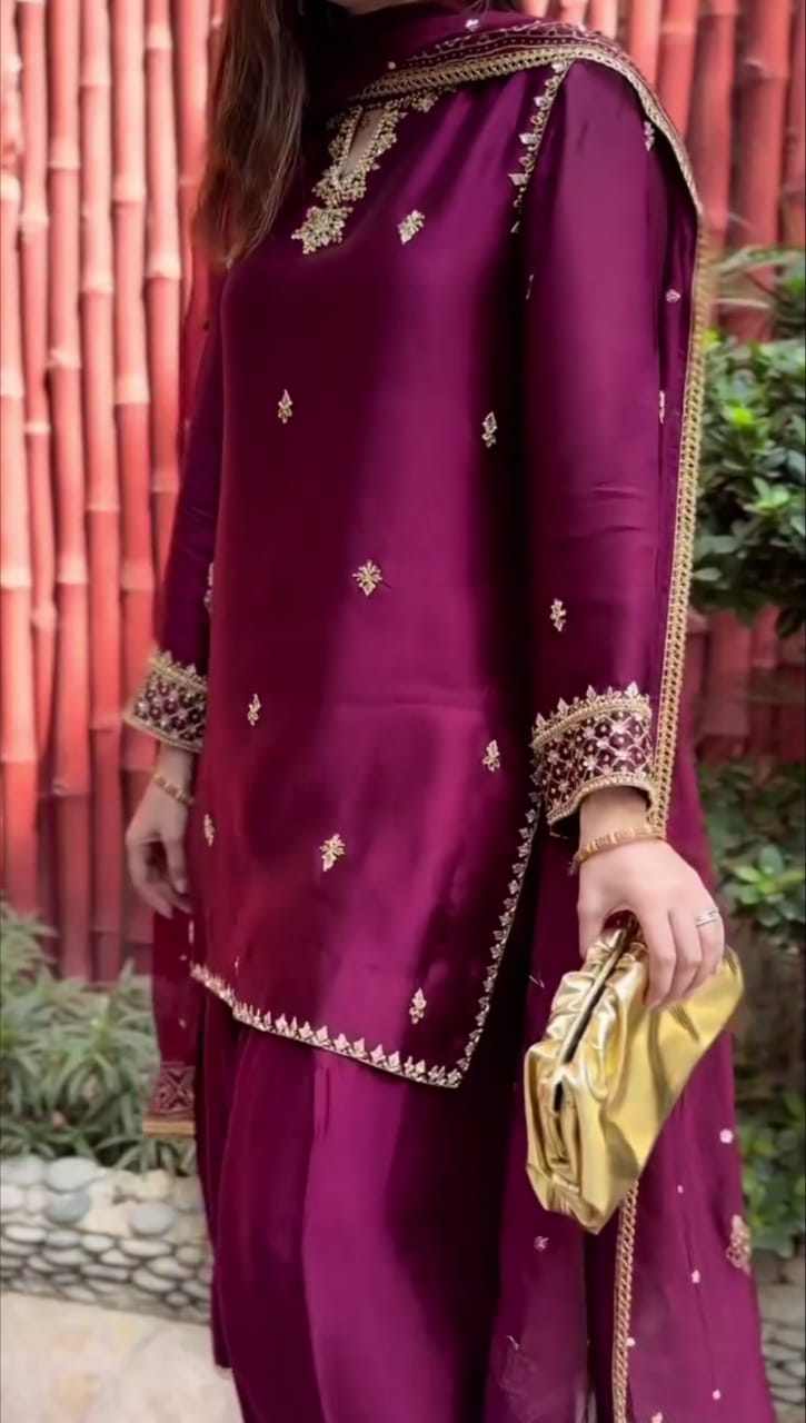 Premium Embroidered Women’s 3-Piece Suit