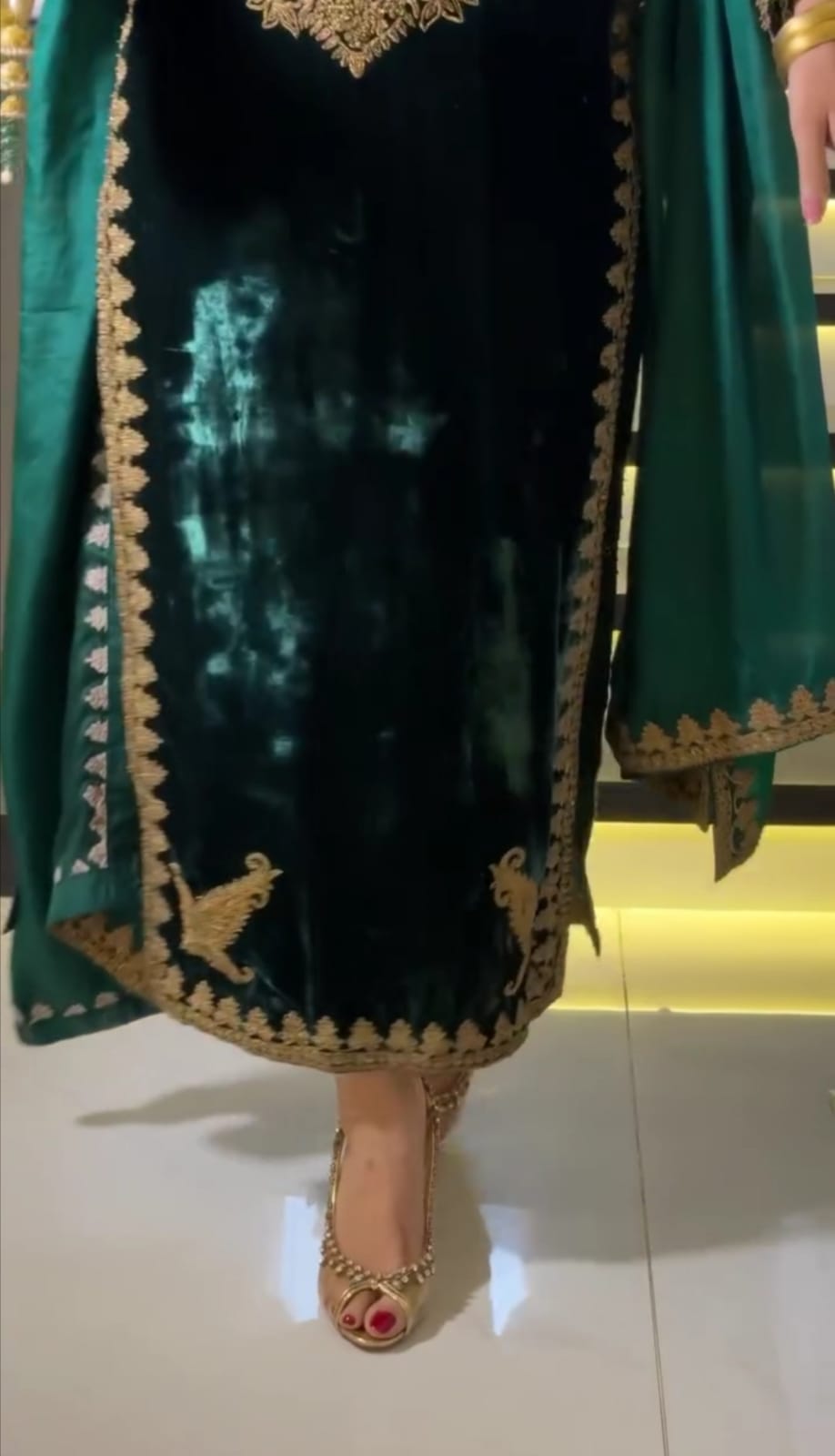 Luxury Velvet Embroidered 3-Piece Suit