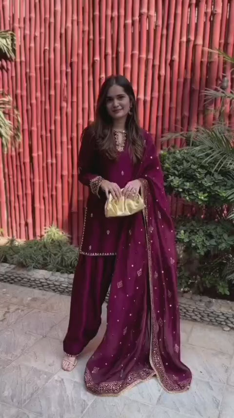 Premium Embroidered Women’s 3-Piece Suit